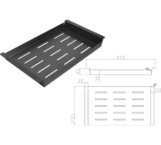 Поддон ZorG ZM 02 GRAFIT