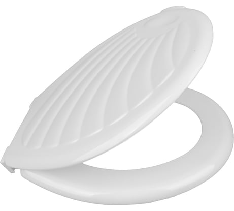 Сиденье для унитаза VIRPLAST Ракушка, пластиковое с креплениями 20985561