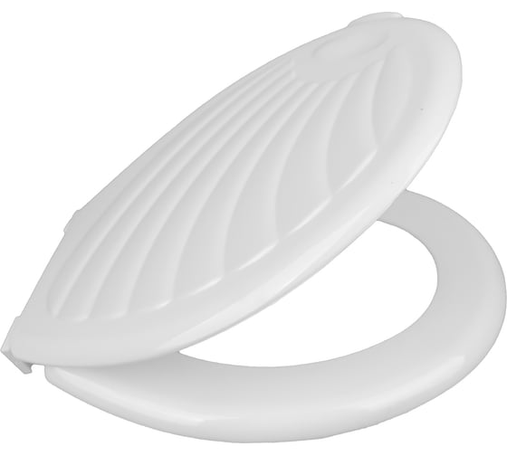 Сиденье для унитаза VIRPLAST Ракушка, пластиковое с креплениями 20985561 1