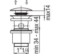 Сливное устройство NOBILI AV00110/10CR 00000036571
