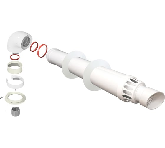 Коаксиальный комплект DR thermo диаметр 60/100, универсальный, антилед, 1200 мм К-1,0