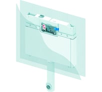 Сливной бачок TECE ТЕСЕbox Octa, 8 см, для напольного унитаза 9370007