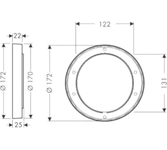 Удлинитель наружной части Hansgrohe для ibox universal 13596000 00060160