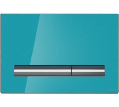 Кнопка Cersanit PILOT, стекло, лазурный глянцевый P-BU-PIL/Azg/Gl, 00000071719