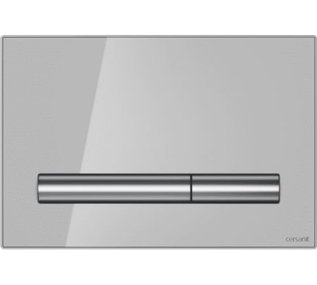 Кнопка Cersanit PILOT, стекло, серый глянцевый P-BU-PIL/Grg/Gl, 00000072437