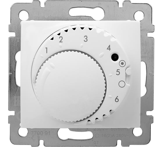 Терморегулятор для тёплого пола Legrand Valena 16А 250В белый 770091