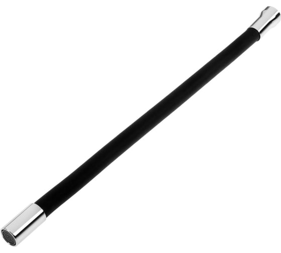 Гибкий излив MasterProf для кухонного смесителя, силиконовый, черный ИС.200324