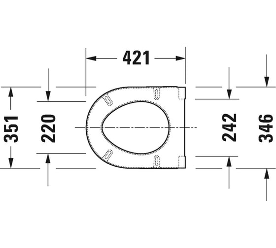 Сиденье для унитаза с крышкой Duravit STARСK 3 SOFT CLOSE 0063890000 00000003838