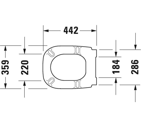 Сиденье для унитаза c крышкой Duravit D-Code SoftClose 0067390000 00000003865