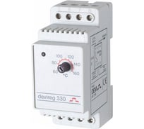 Терморегулятор DEVIreg D-330 +60C-+160C на шину DIN, с датчиком на проводе, 16А Devi 140F1073