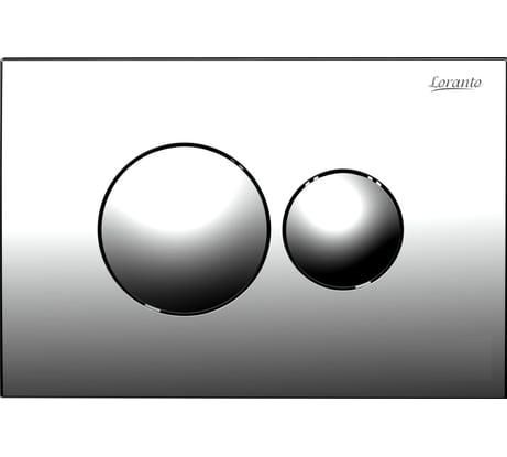Кнопка для инсталляции Loranto круглая, хром глянец 00081629