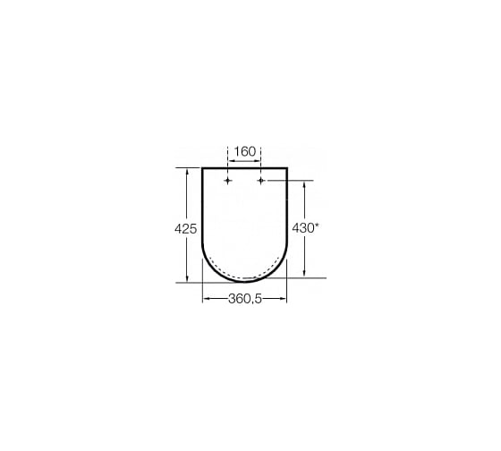 Лакированная крышка soft close для унитаза Roca Dama Senso Compacto 801512004 00000026336