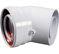 Промежуточный коаксиальный отвод Baxi 45 без муфты, диаметр 60/100 мм MT71410161
