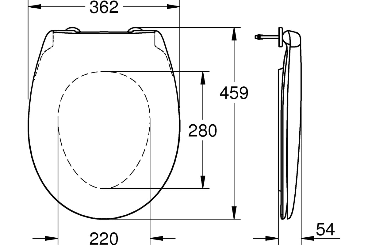 Сиденье для унитаза с микролифтом GROHE Bau Ceramic 39493000 - выгодная .