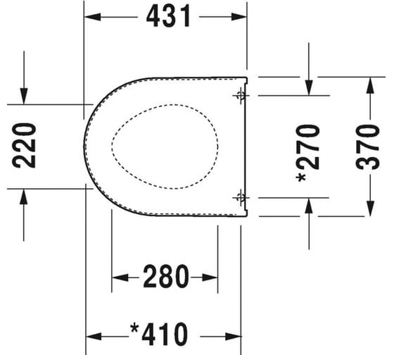 Сидение Duravit DARLING NEW/STARCK 2 SoftClose 0069890000, 00000003878