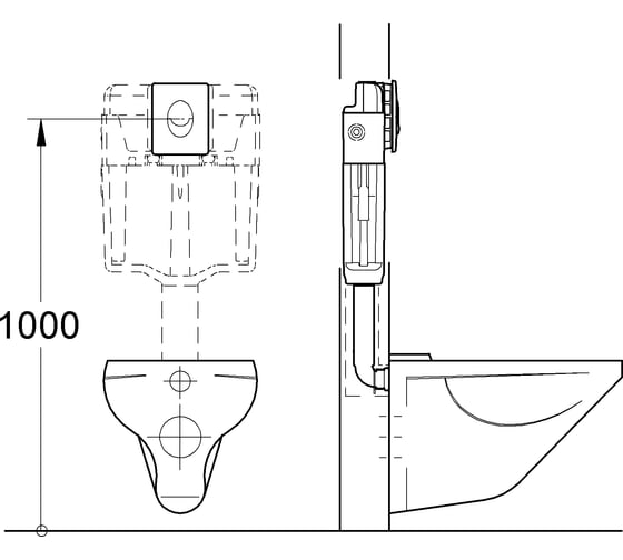 Накладная панель GROHE Skate Air вертикальный монтаж 38505000