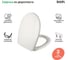 Сиденье для унитаза IDDIS микролифт (soft-close), дюропласт 136 Dp Sc 2