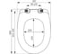 Сиденье для унитаза IDDIS микролифт (soft-close), дюропласт 126 Dp Sc 12