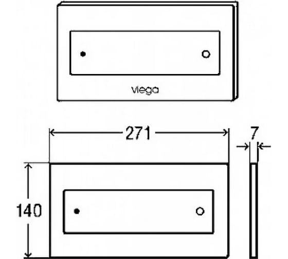 Кнопка смыва для смывных бачков Viega Visign for Style 12 597276, 00000020464