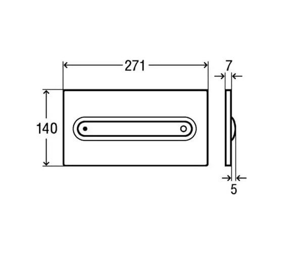 Кнопка смыва для смывных бачков Viega Visign for Style 11 597108, 00000020460