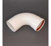 Отвод Baxi 90 градусов, алюминиевый, эмалированный, диаметр 80 мм MT71401801