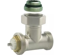 Термостатический угловой вентиль GUARDO ( Hummel Designtechnik) 3/4НРx1/2НР (под евроконус, накидная гайка с ниппелем), матовый никель 2480853580