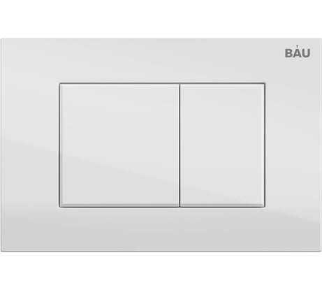 Кнопка смыва Bauedge BAU Stil для инсталляциии, белый глянец Q00001