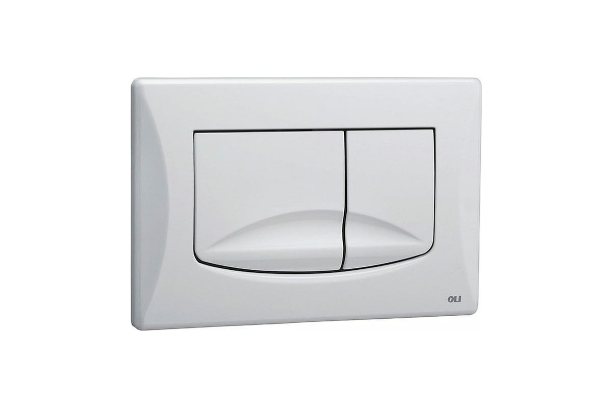 Кнопка смыва OLI RIVER DUAL механическая двухрежимная, белый 638501 ...