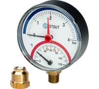 Термоманометр радиальный STOUT RG008Q0C181VU9