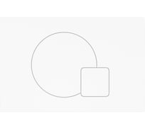 Клавиша смыва Teymi Ellie двойной смыв, белый матовый T70024WM ЦБ-00268263