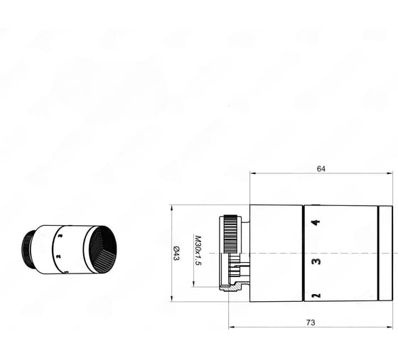 Термостатическая головка Vario Term 000M665A112