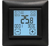 Электронный сенсорный программируемый терморегулятор для систем нагрева SPYHEAT ( +15с- +45с) SDF-421H (графит)