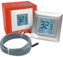 Электронный сенсорный непрограммируемый терморегулятор для систем нагрева SPYHEAT ( +15с- +45с) SDF-419B (серебро)