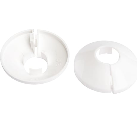 Декоративная чашка отражатель VIVALDO 55x20x12 мм, разъемная, пластик, белая, 2 шт ШГ771454