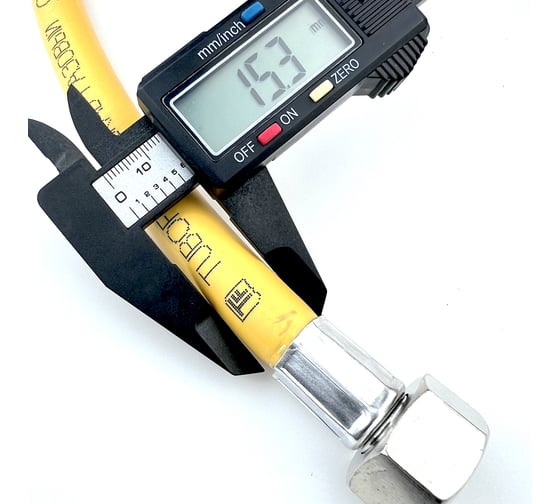 Шланг газовый TUBOFLEX 1/2, 1,0 м вр/вр, желтый 4828384