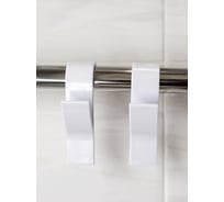 Комплект крючков Bath Plus пластик 2 шт., белые КП002
