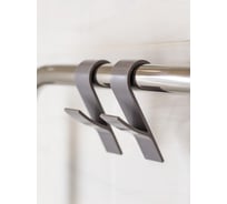 Комплект крючков Bath Plus пластик 2 шт., серые КП005