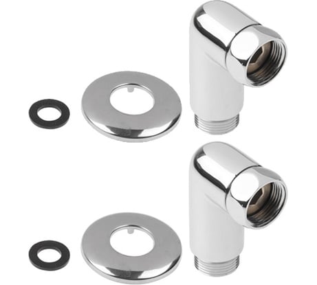 Американка AV Engineering угловая 1 вн. х1/2 нар. (2 шт. в упаковке) AVE156009-1