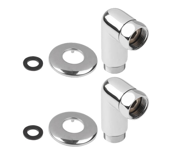 Американка AV Engineering угловая 1 вн. х1/2 нар. (2 шт. в упаковке) AVE156009-1