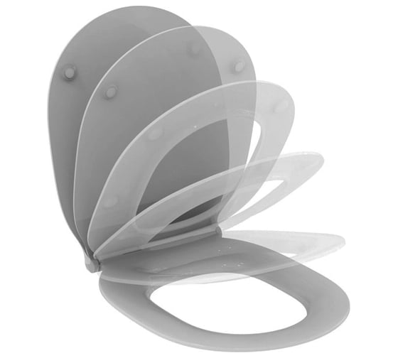 Крышка-сиденье с микролифтом Ideal Standard Connect Air петли хром E036601