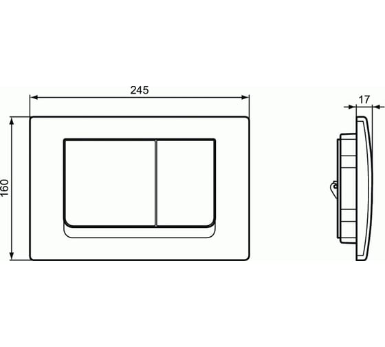 Кнопка смыва Ideal Standard Solea M1 R0108AA