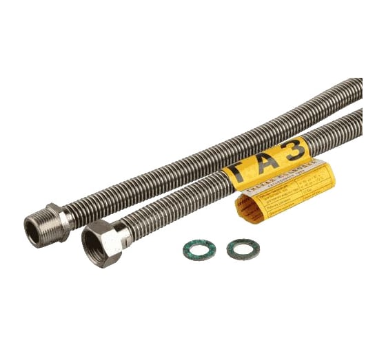 Сильфонная подводка газа Kensudo 1/2" 200 см, в/н 26727