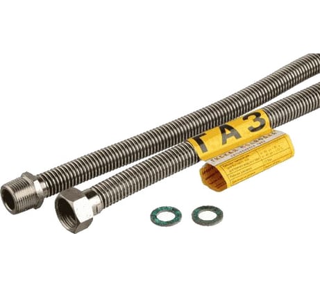 Сильфонная подводка газа Kensudo 1/2", 180 см, в/н 26725