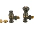Комплект SR Rubinetterie Liberty 1/2х3/4 угловой, цвет антрацит, 0320-2000V00P 2