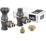 Комплект SR Rubinetterie Liberty 1/2х3/4 угловой, цвет антрацит, 0320-2000V00P 1