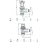 Комплект SR Rubinetterie Liberty 1/2х3/4 угловой, цвет антрацит, 0320-2000V00P 3