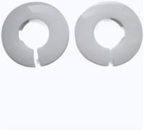 Декоративная чашка отражатель VIVALDO 72,5x32x12 мм, разъемная, пластик, белая, 2 шт ШГ772095