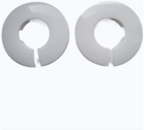 Декоративная чашка отражатель VIVALDO 72,5x32x12 мм, разъемная, пластик, белая, 2 шт ШГ772095