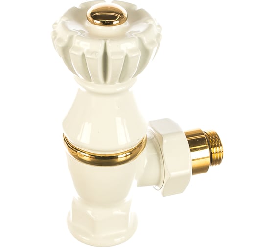 Угловой клапан для радиаторов SR Rubinetterie Liberty 1/2х3/4, цвет белый 0325-2000V00A