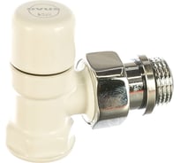 Запорный угловой клапан SR Rubinetterie Ovus 1/2, цвет белый 0453-1500VC0A